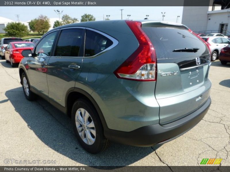 Opal Sage Metallic / Black 2012 Honda CR-V EX 4WD