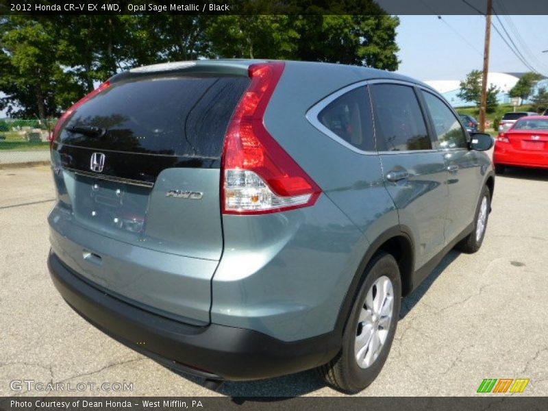 Opal Sage Metallic / Black 2012 Honda CR-V EX 4WD