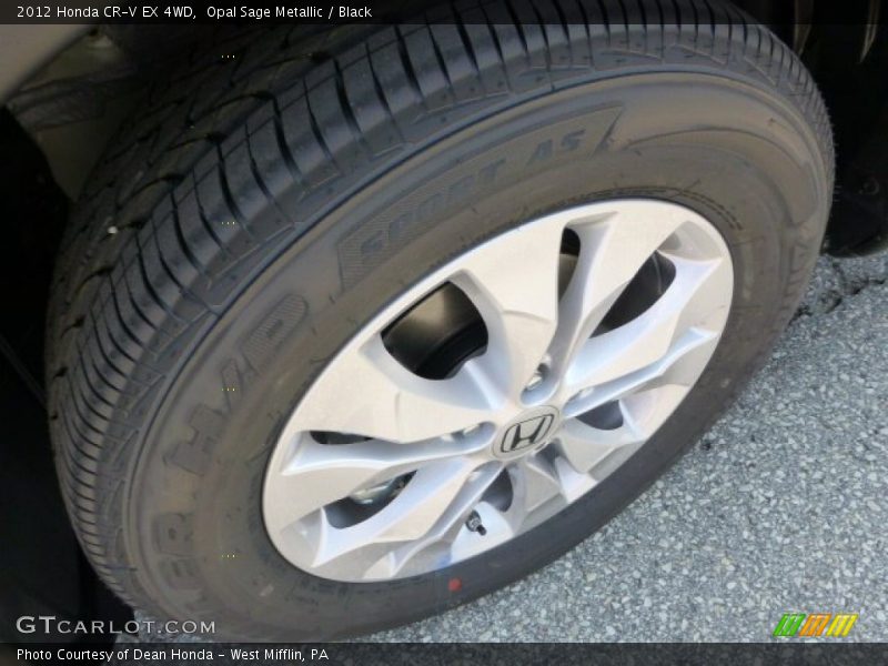 Opal Sage Metallic / Black 2012 Honda CR-V EX 4WD