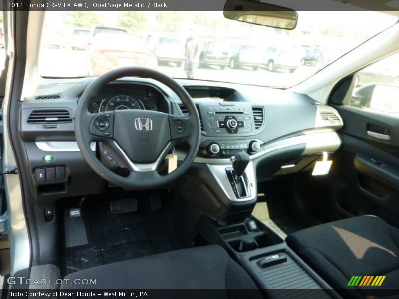 Opal Sage Metallic / Black 2012 Honda CR-V EX 4WD