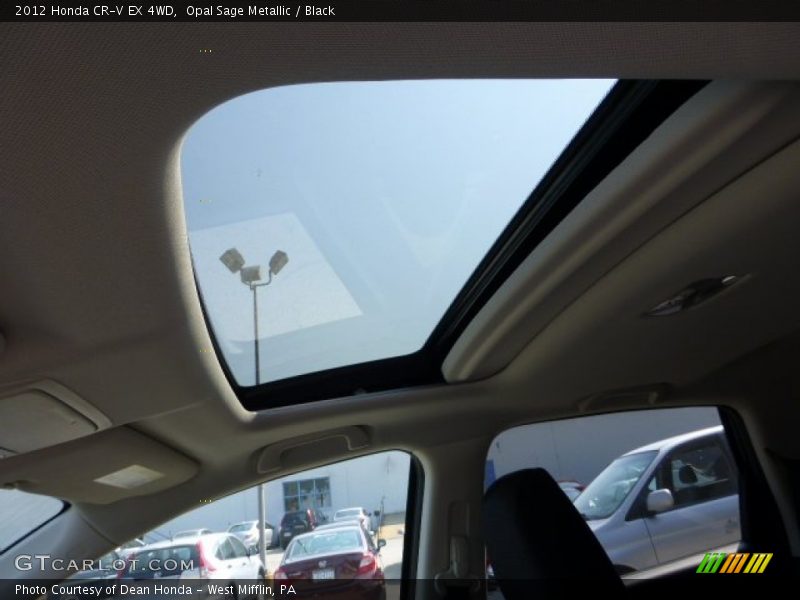 Opal Sage Metallic / Black 2012 Honda CR-V EX 4WD