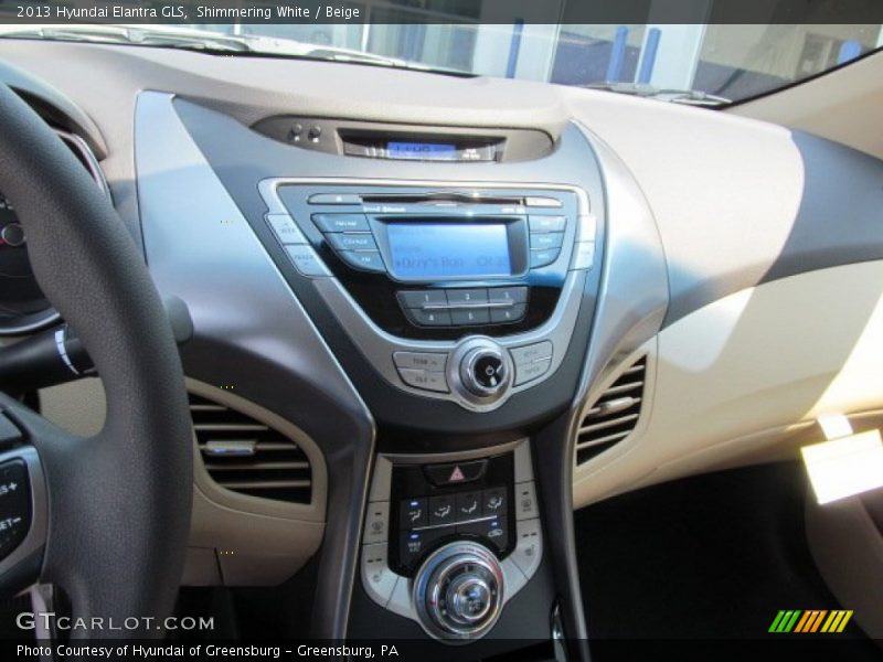 Shimmering White / Beige 2013 Hyundai Elantra GLS