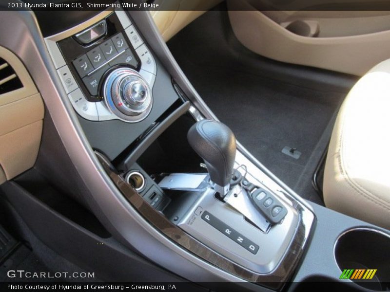 Shimmering White / Beige 2013 Hyundai Elantra GLS