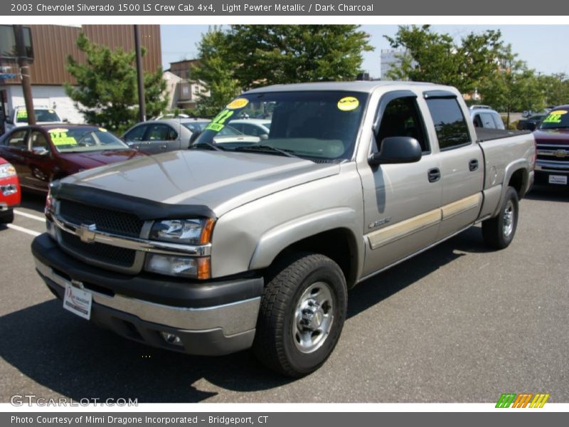 Light Pewter Metallic / Dark Charcoal 2003 Chevrolet Silverado 1500 LS Crew Cab 4x4