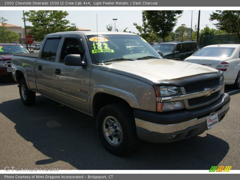 Light Pewter Metallic / Dark Charcoal 2003 Chevrolet Silverado 1500 LS Crew Cab 4x4