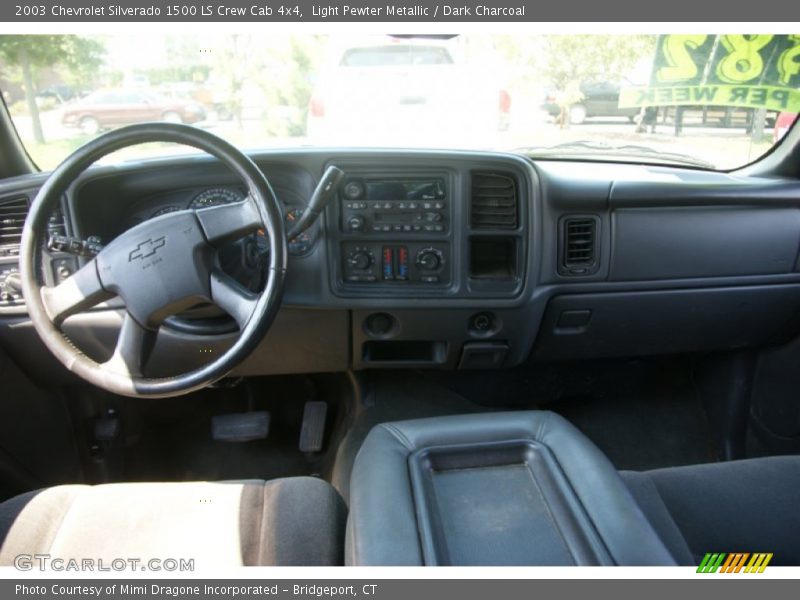 Light Pewter Metallic / Dark Charcoal 2003 Chevrolet Silverado 1500 LS Crew Cab 4x4