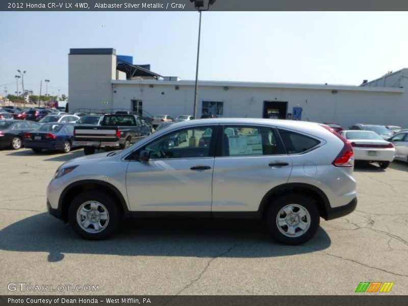 Alabaster Silver Metallic / Gray 2012 Honda CR-V LX 4WD
