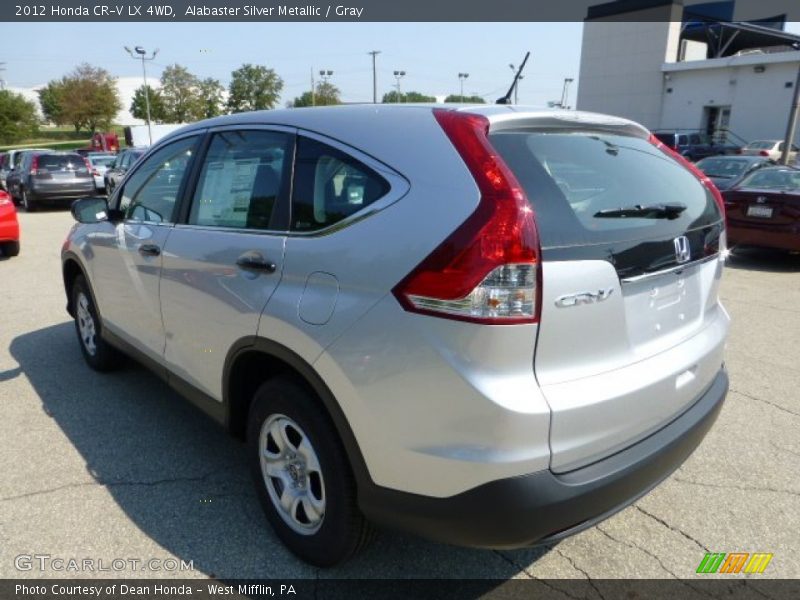 Alabaster Silver Metallic / Gray 2012 Honda CR-V LX 4WD