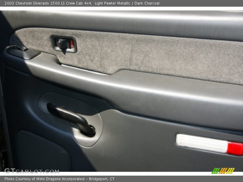 Light Pewter Metallic / Dark Charcoal 2003 Chevrolet Silverado 1500 LS Crew Cab 4x4