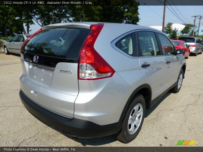 Alabaster Silver Metallic / Gray 2012 Honda CR-V LX 4WD