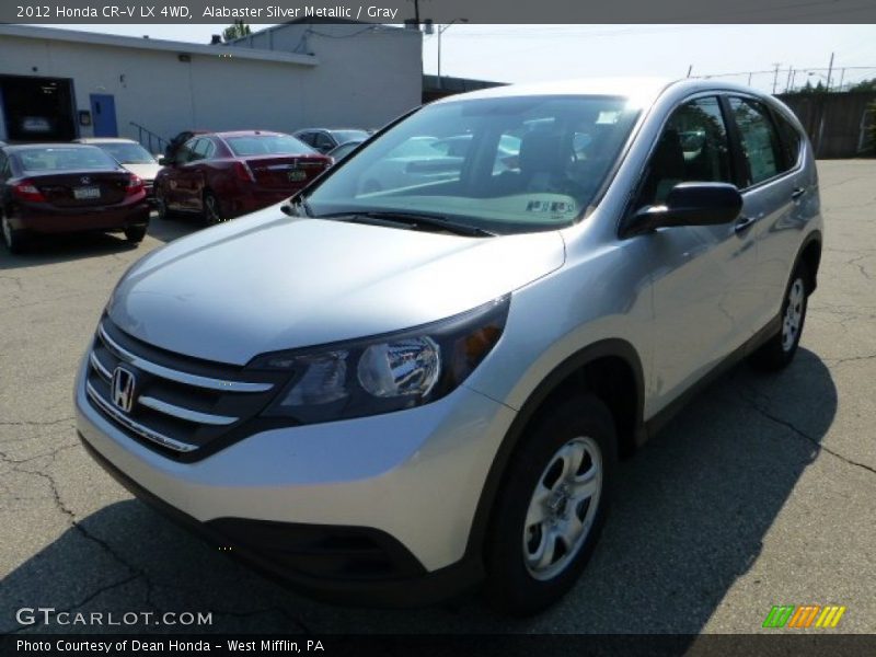 Alabaster Silver Metallic / Gray 2012 Honda CR-V LX 4WD