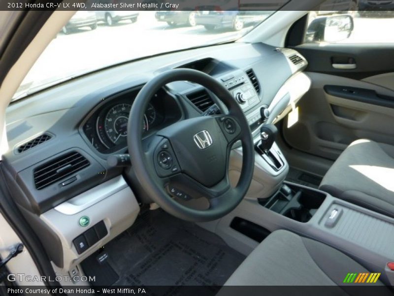 Alabaster Silver Metallic / Gray 2012 Honda CR-V LX 4WD