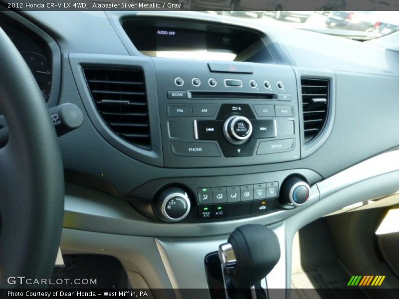 Alabaster Silver Metallic / Gray 2012 Honda CR-V LX 4WD
