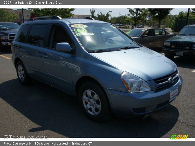 Glacier Blue / Gray 2007 Kia Sedona LX