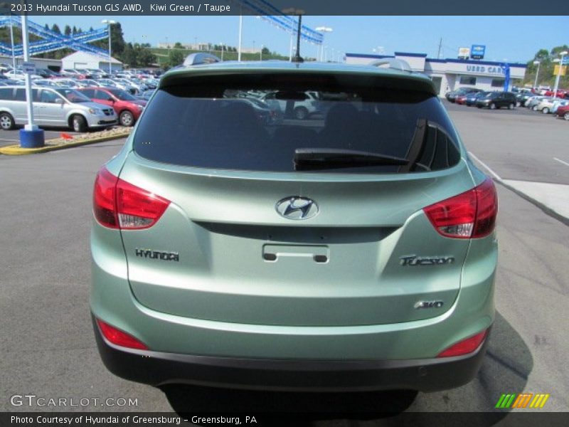 Kiwi Green / Taupe 2013 Hyundai Tucson GLS AWD