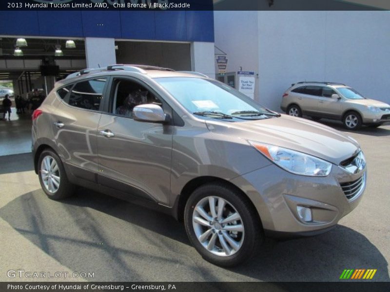 Chai Bronze / Black/Saddle 2013 Hyundai Tucson Limited AWD