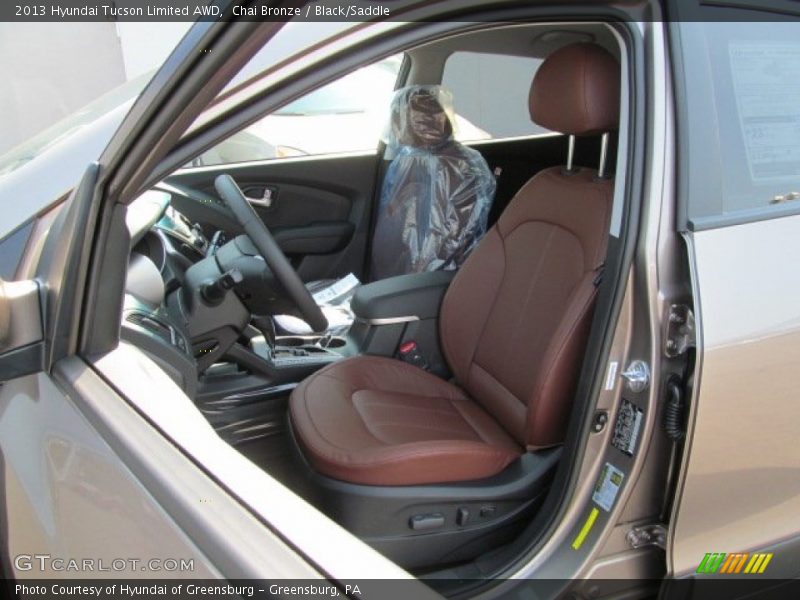 Front Seat of 2013 Tucson Limited AWD