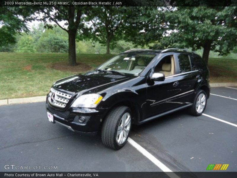 Obsidian Black Metallic / Ash 2009 Mercedes-Benz ML 350 4Matic