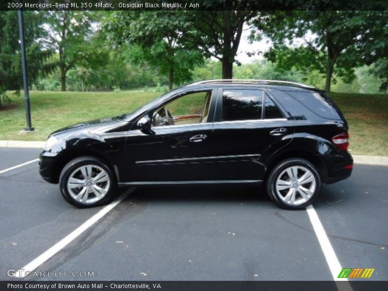 Obsidian Black Metallic / Ash 2009 Mercedes-Benz ML 350 4Matic