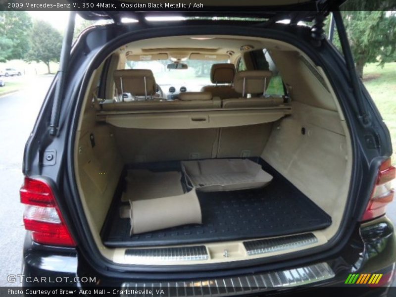 Obsidian Black Metallic / Ash 2009 Mercedes-Benz ML 350 4Matic