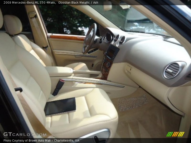 Obsidian Black Metallic / Ash 2009 Mercedes-Benz ML 350 4Matic