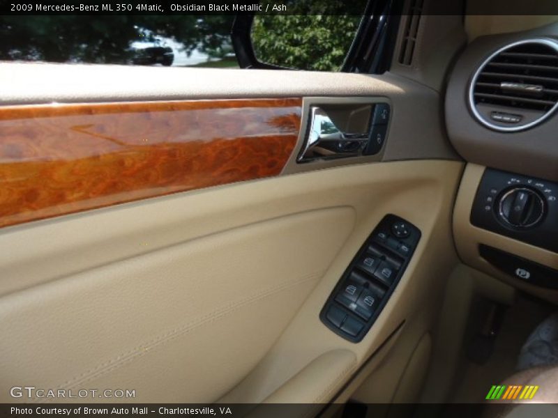 Obsidian Black Metallic / Ash 2009 Mercedes-Benz ML 350 4Matic