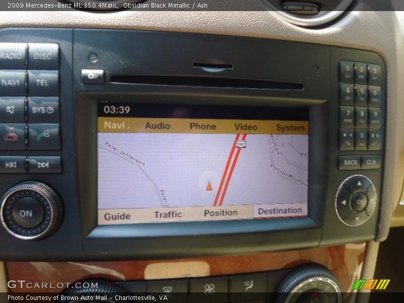 Obsidian Black Metallic / Ash 2009 Mercedes-Benz ML 350 4Matic