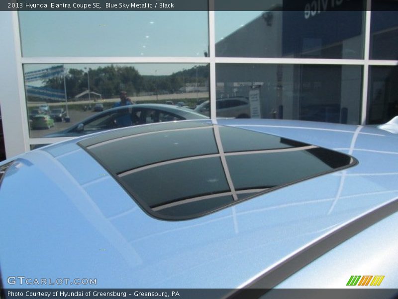 Blue Sky Metallic / Black 2013 Hyundai Elantra Coupe SE