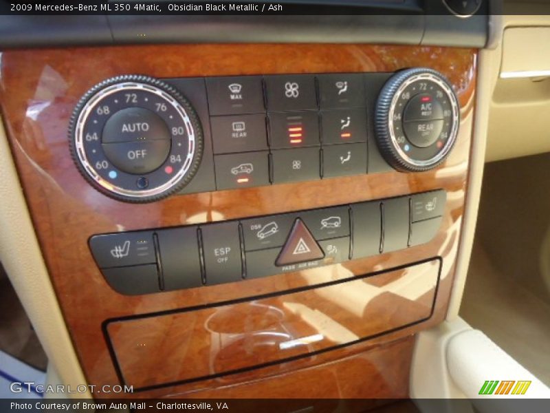 Obsidian Black Metallic / Ash 2009 Mercedes-Benz ML 350 4Matic