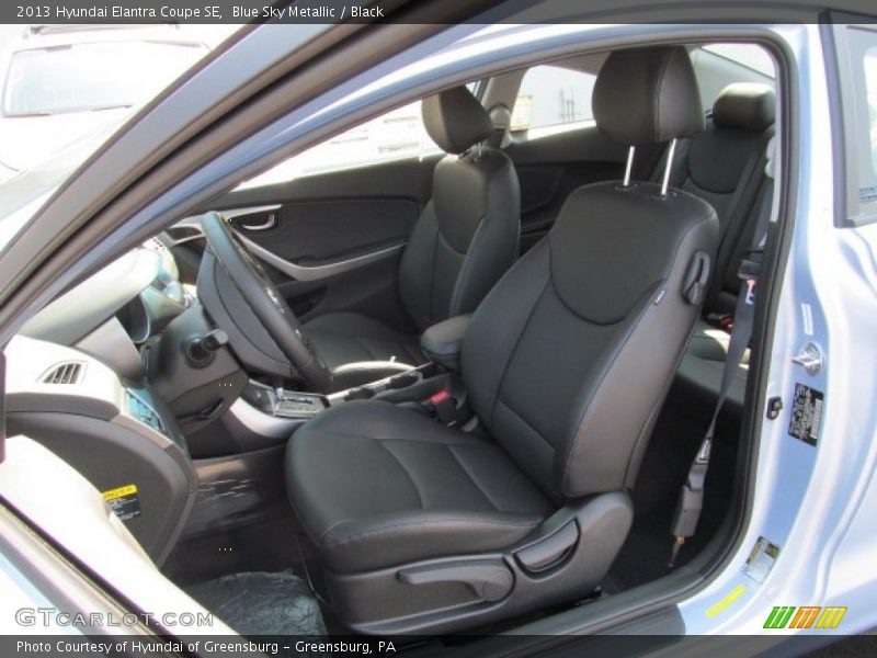 Front Seat of 2013 Elantra Coupe SE