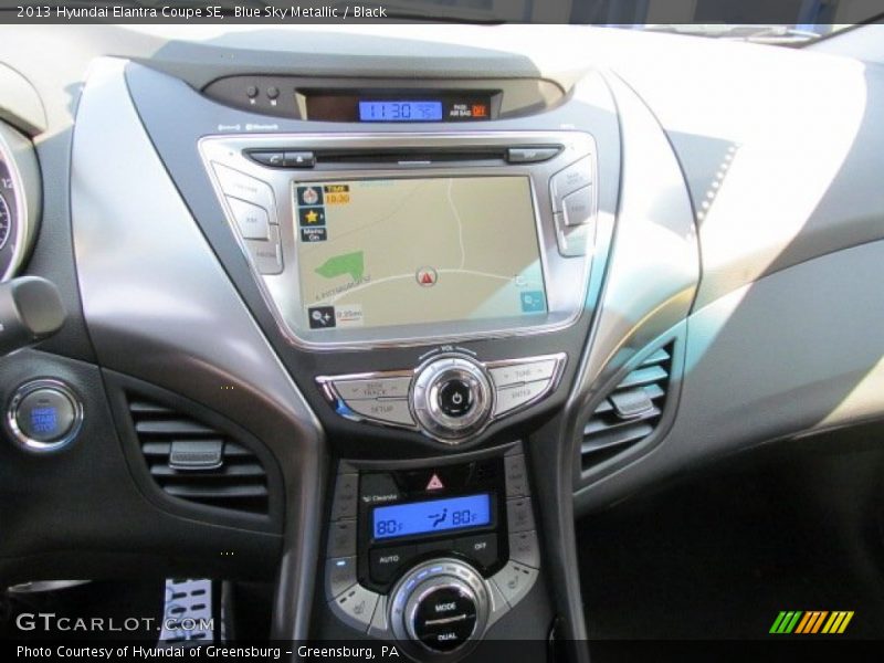 Navigation of 2013 Elantra Coupe SE