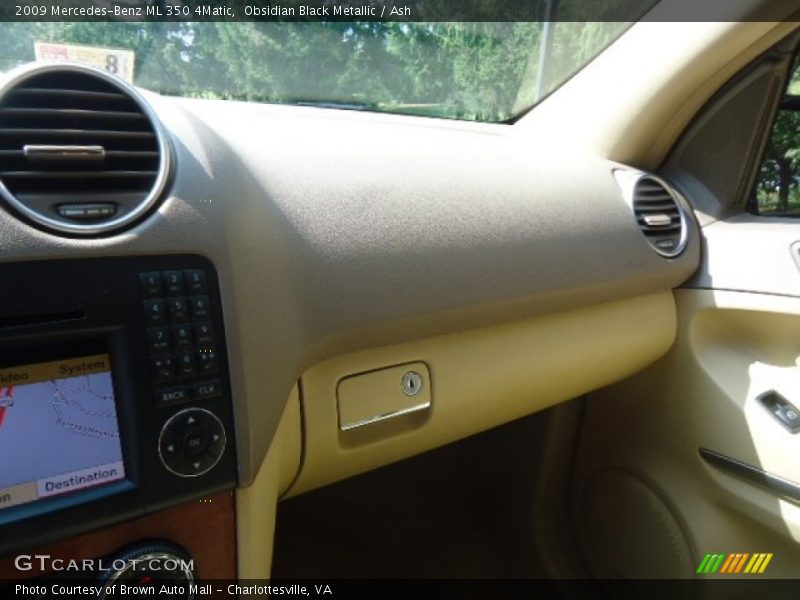 Obsidian Black Metallic / Ash 2009 Mercedes-Benz ML 350 4Matic