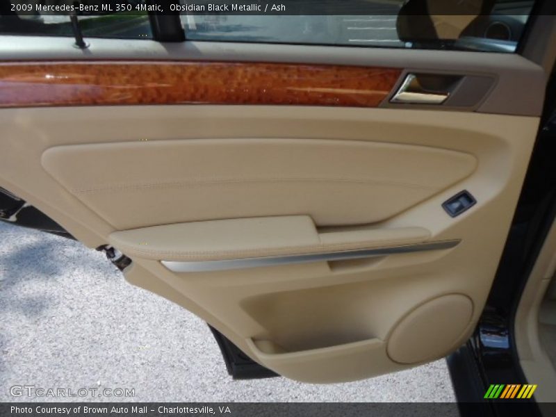 Obsidian Black Metallic / Ash 2009 Mercedes-Benz ML 350 4Matic