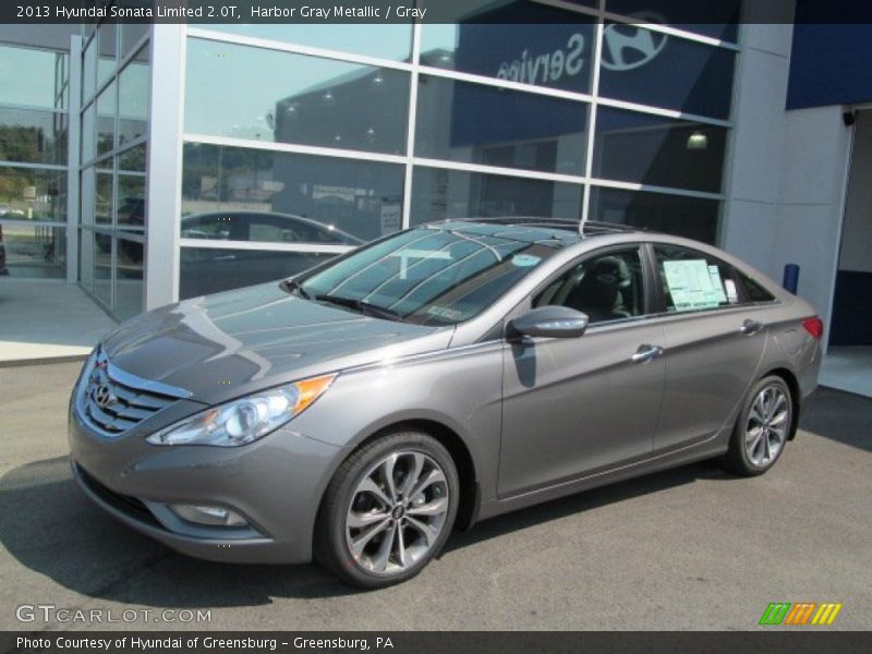 Harbor Gray Metallic / Gray 2013 Hyundai Sonata Limited 2.0T