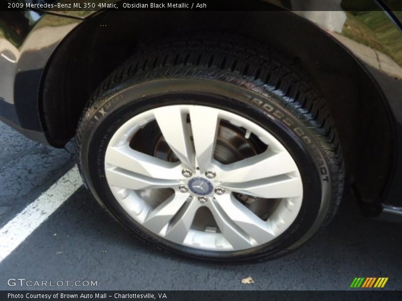 Obsidian Black Metallic / Ash 2009 Mercedes-Benz ML 350 4Matic