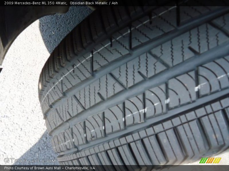 Obsidian Black Metallic / Ash 2009 Mercedes-Benz ML 350 4Matic