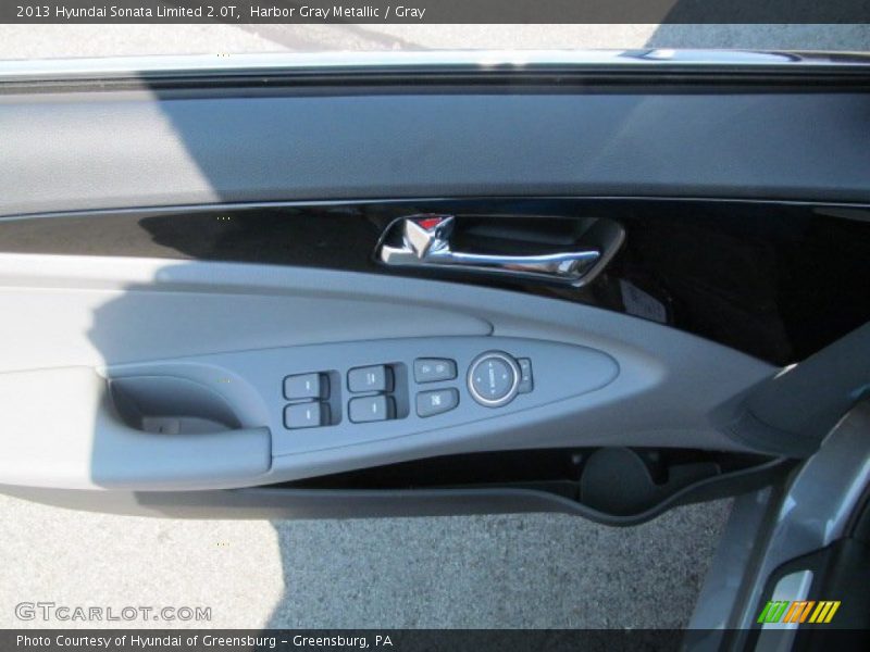 Harbor Gray Metallic / Gray 2013 Hyundai Sonata Limited 2.0T