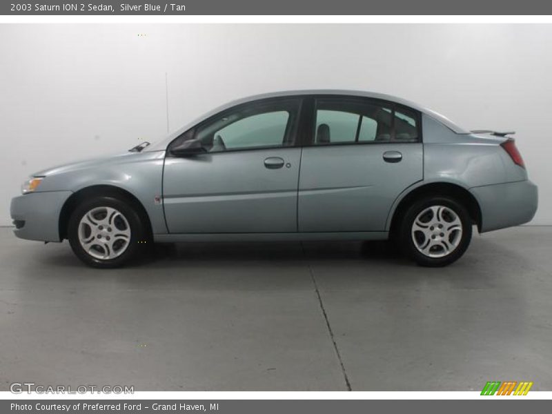 Silver Blue / Tan 2003 Saturn ION 2 Sedan