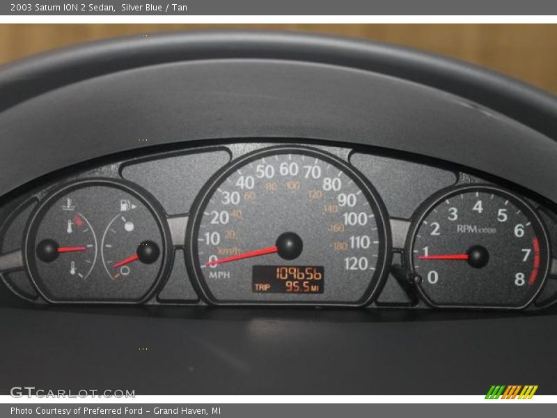 Silver Blue / Tan 2003 Saturn ION 2 Sedan