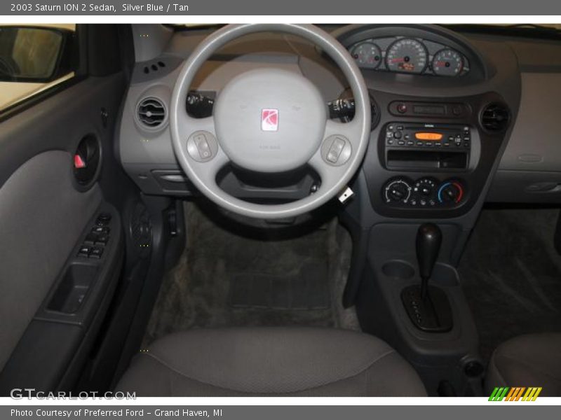 Silver Blue / Tan 2003 Saturn ION 2 Sedan