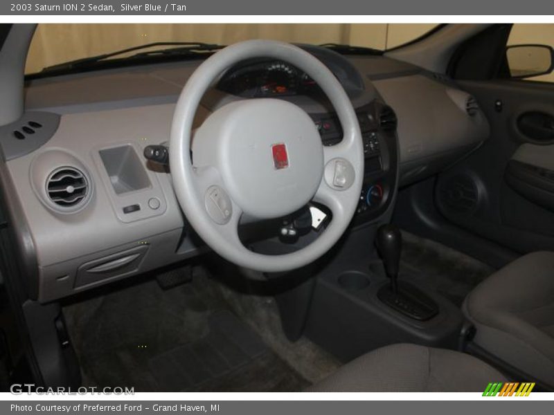 Silver Blue / Tan 2003 Saturn ION 2 Sedan