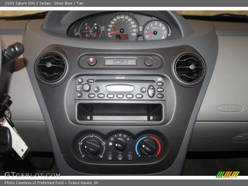 Silver Blue / Tan 2003 Saturn ION 2 Sedan