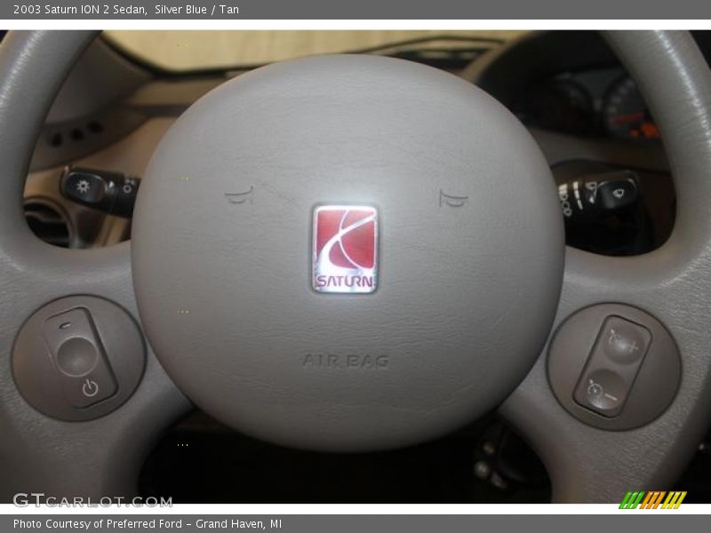 Silver Blue / Tan 2003 Saturn ION 2 Sedan