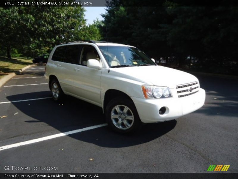 Super White / Ivory 2001 Toyota Highlander 4WD