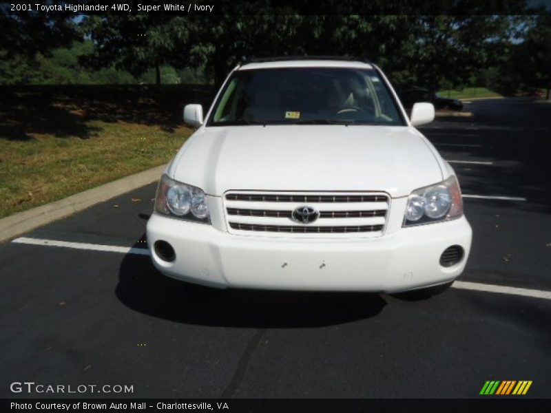Super White / Ivory 2001 Toyota Highlander 4WD