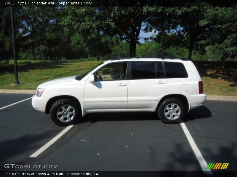 Super White / Ivory 2001 Toyota Highlander 4WD