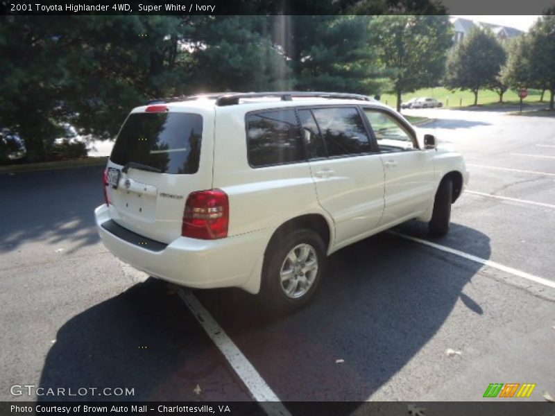 Super White / Ivory 2001 Toyota Highlander 4WD