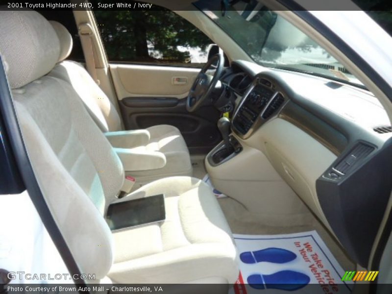 Super White / Ivory 2001 Toyota Highlander 4WD