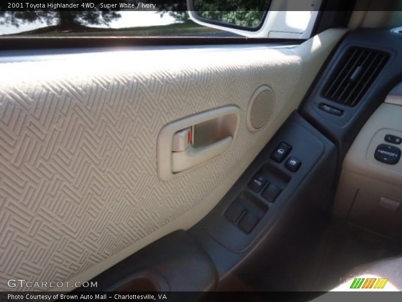 Super White / Ivory 2001 Toyota Highlander 4WD