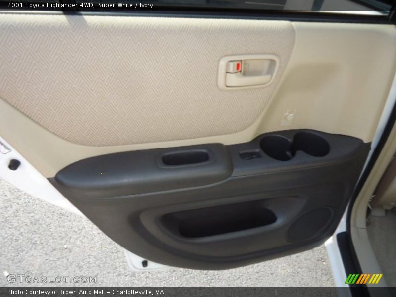 Super White / Ivory 2001 Toyota Highlander 4WD